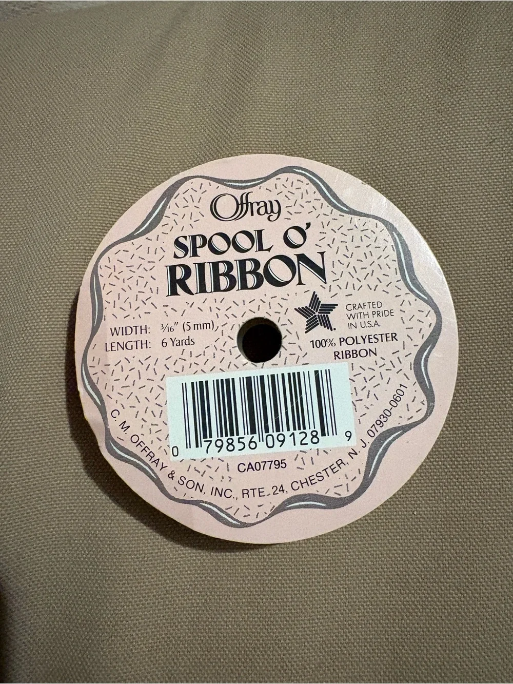 Assorted Pink, Red & Cream Ribbon Spool Set for Gift Wrapping. All is Used.